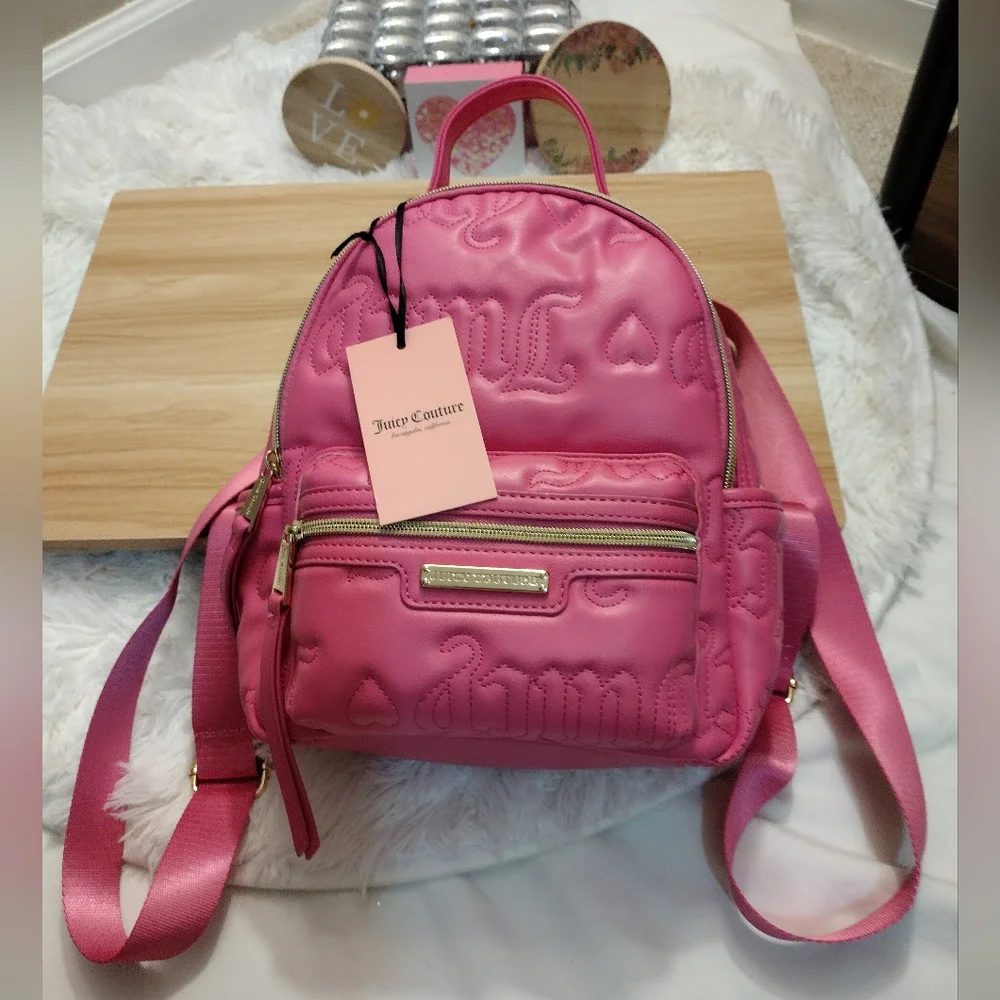 Juicy Couture Rosie Mini Backpack Color: Juicy Pink 🩷💖💎✨ (Bestseller) 🆕